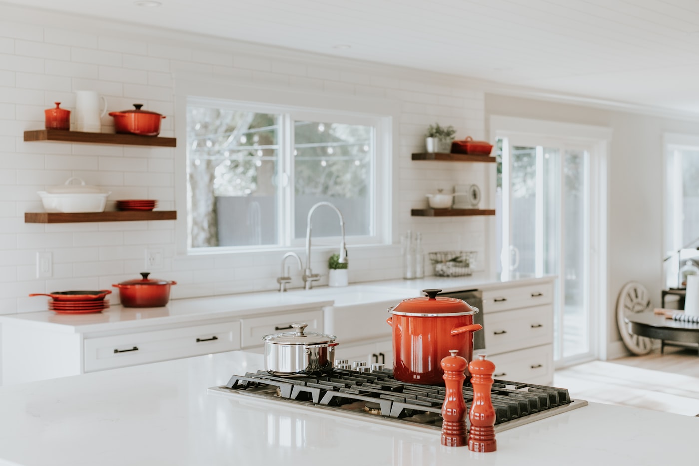 Remodeling team reviewing kitchen renovation plans